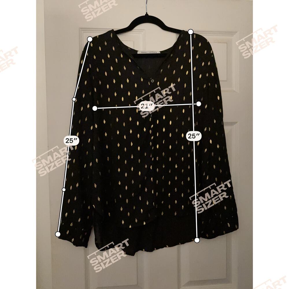 Black Top By Collective Concepts Size XLarge - Picture 4 of 6